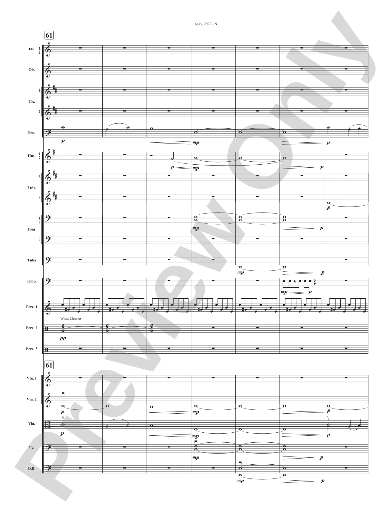 Kyiv, 2022: Full Orchestra Conductor Score & Parts