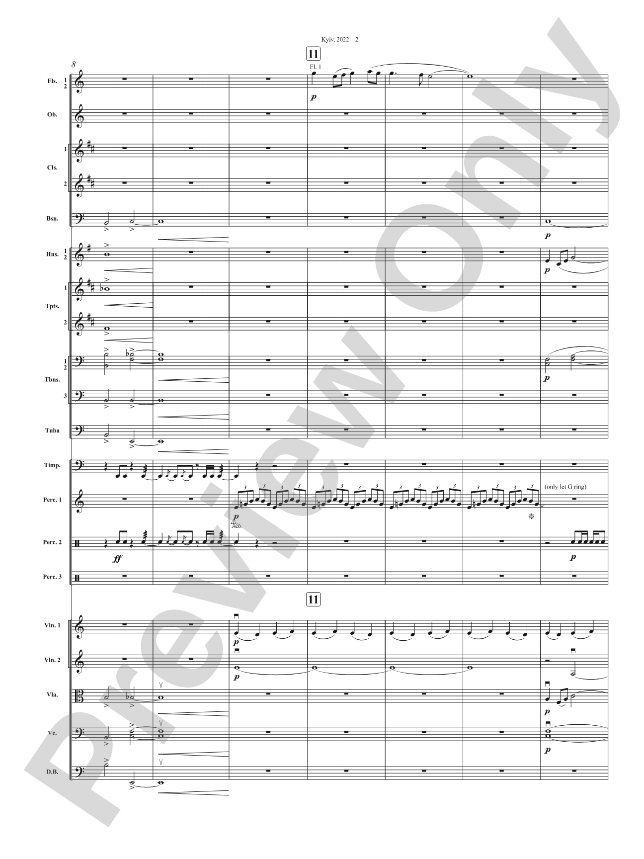 Kyiv, 2022: Full Orchestra Conductor Score & Parts