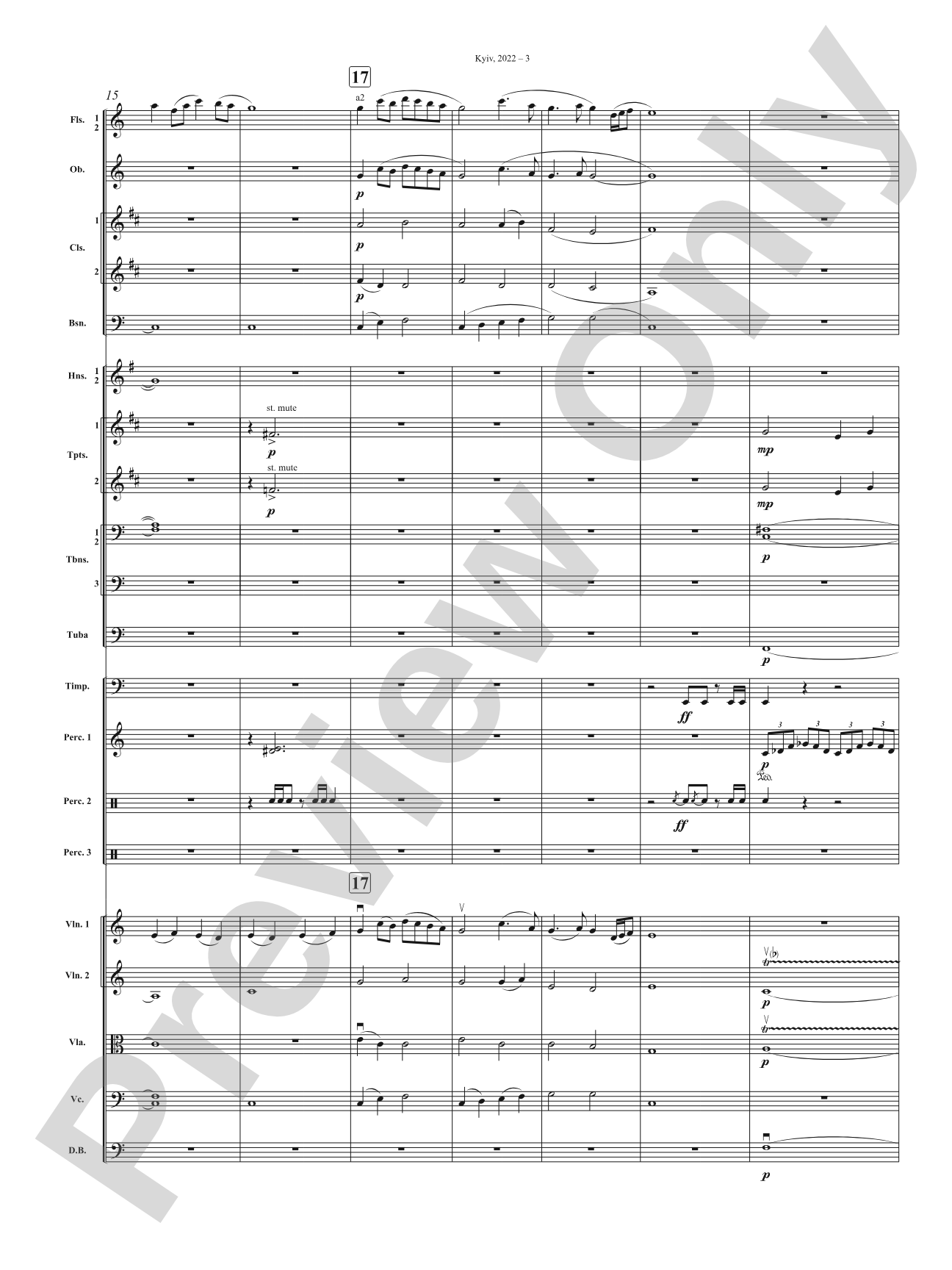 Kyiv, 2022: Full Orchestra Conductor Score & Parts