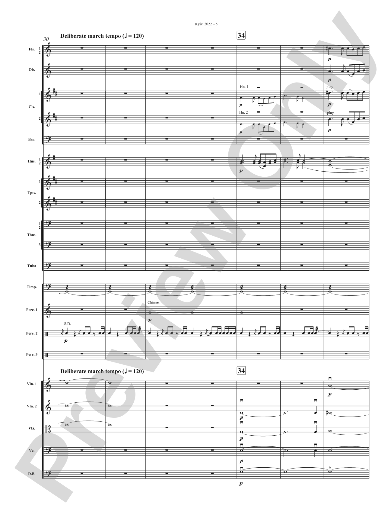 Kyiv, 2022: Full Orchestra Conductor Score & Parts
