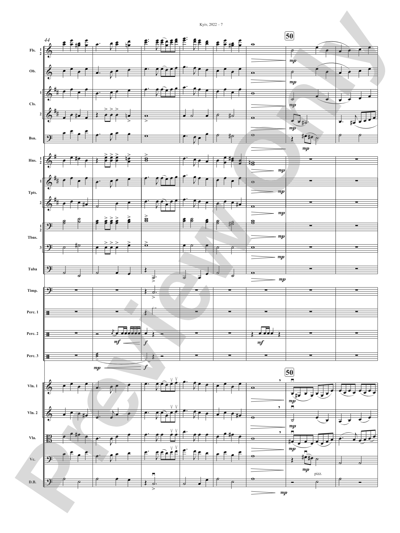 Kyiv, 2022: Full Orchestra Conductor Score & Parts