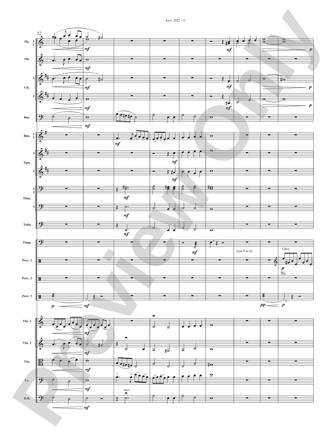 Kyiv, 2022: Full Orchestra Conductor Score & Parts