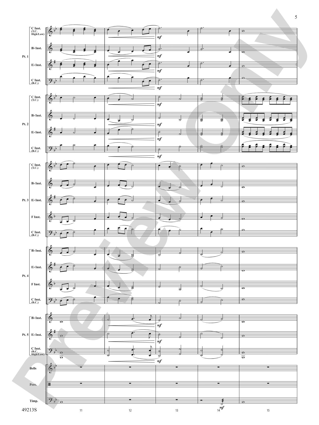 As Twilight Falls: Flexible Band/String Ensemble Score & Parts