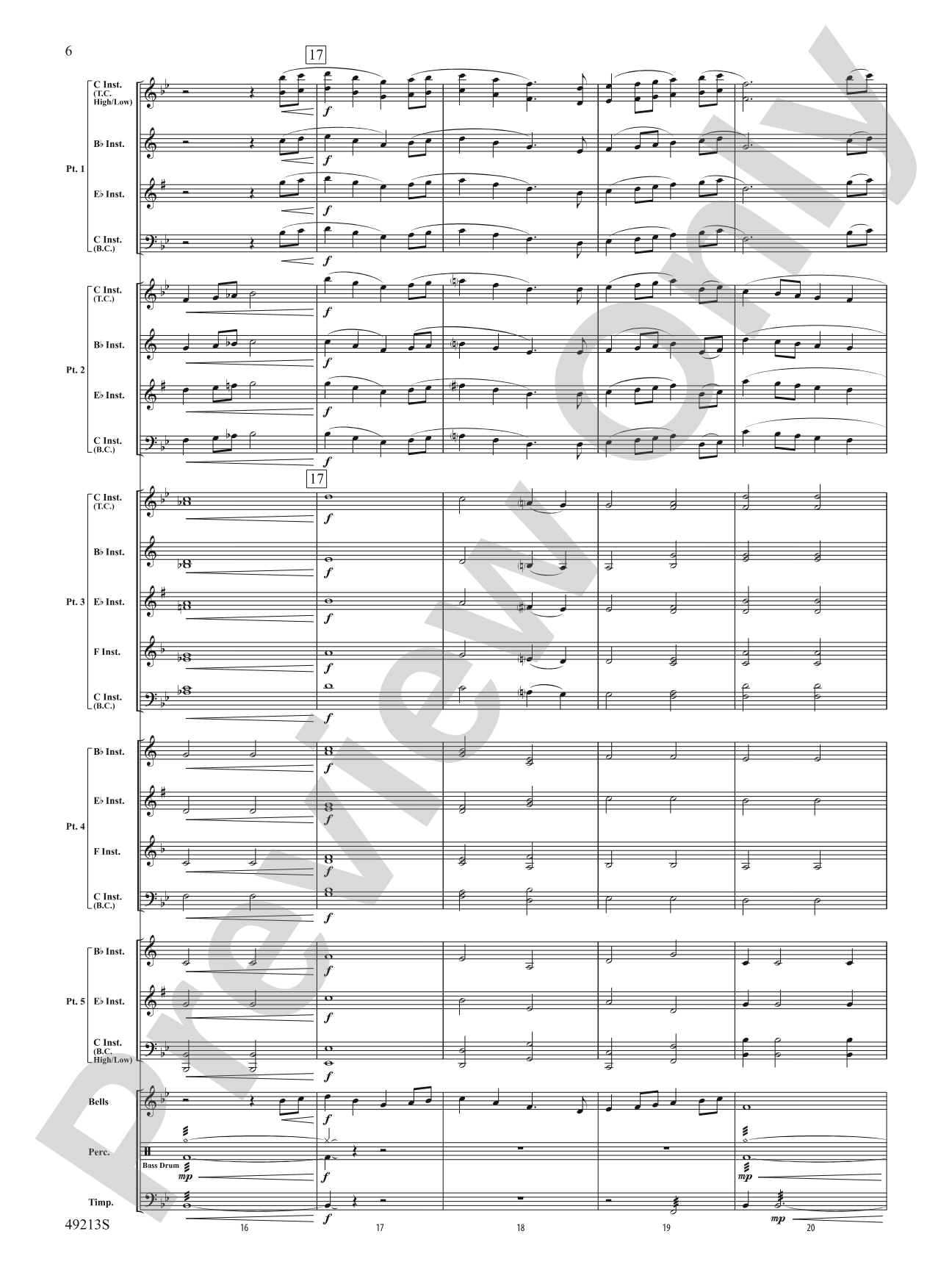 As Twilight Falls: Flexible Band/String Ensemble Score & Parts