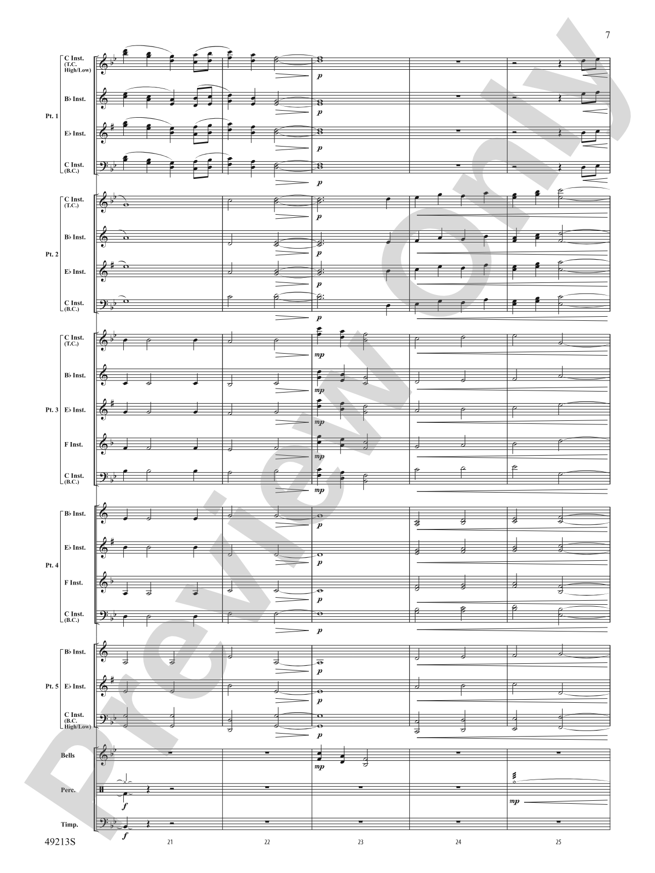 As Twilight Falls: Flexible Band/String Ensemble Score & Parts