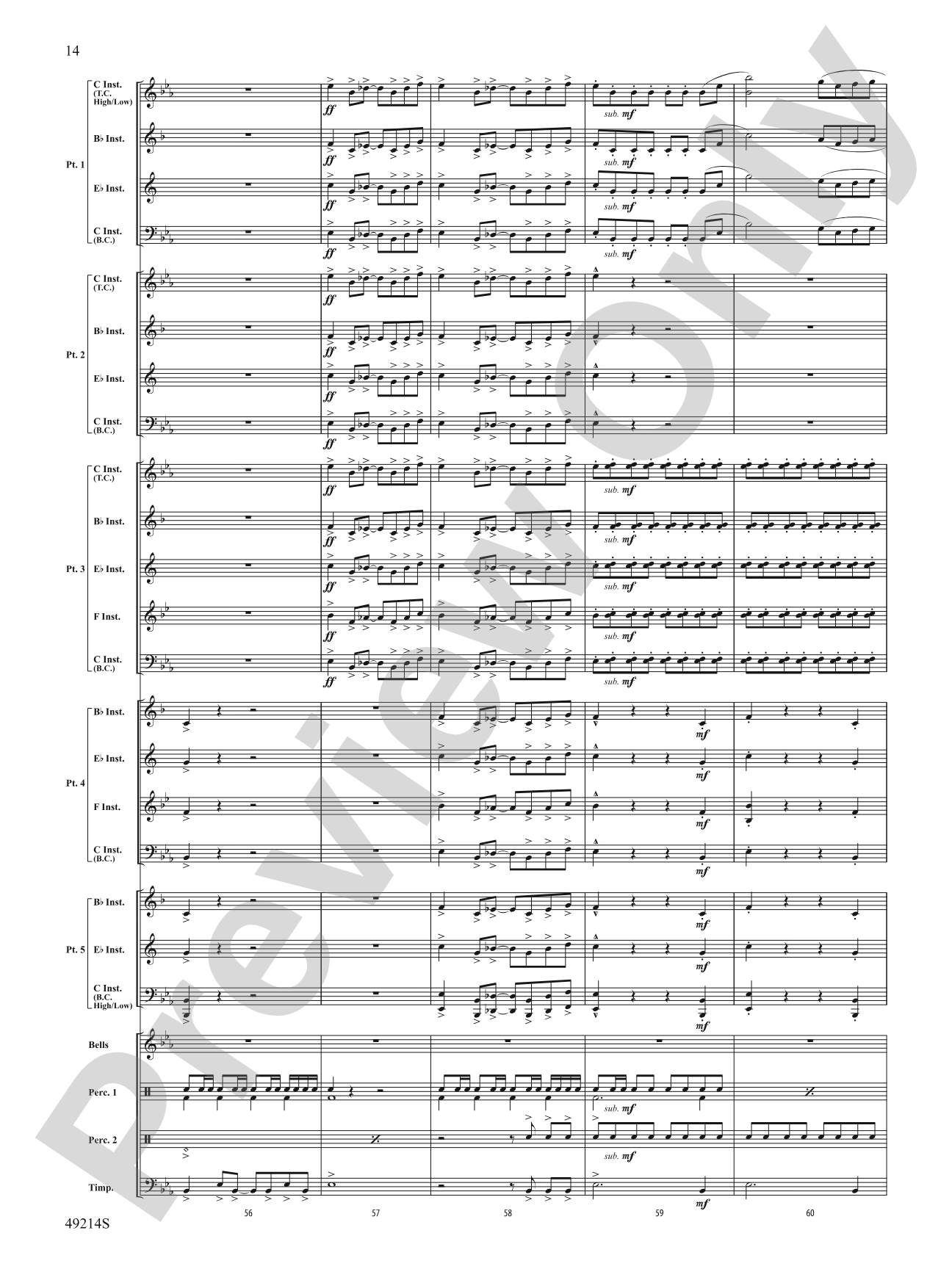 Air Force One: Flexible Band/String Ensemble Score & Parts