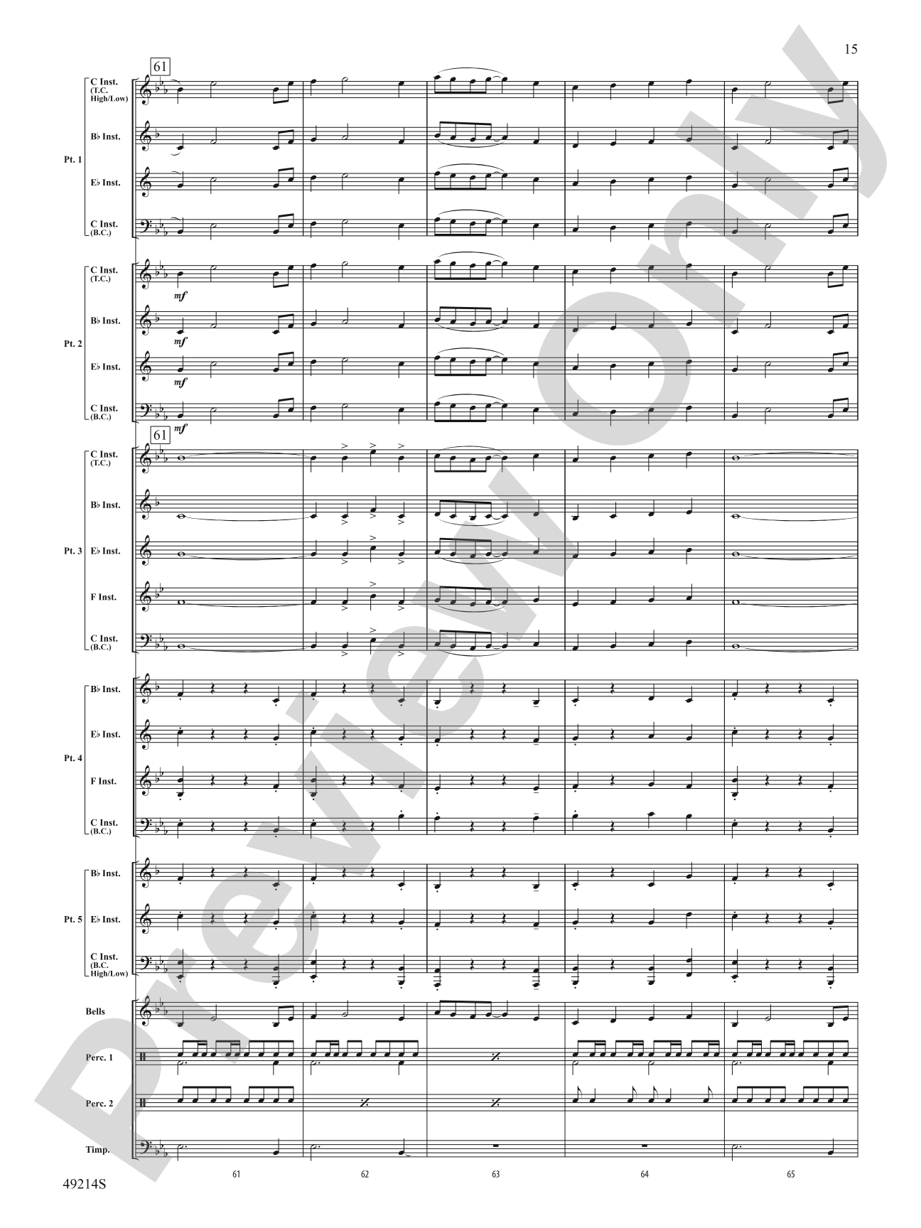 Air Force One: Flexible Band/String Ensemble Score & Parts