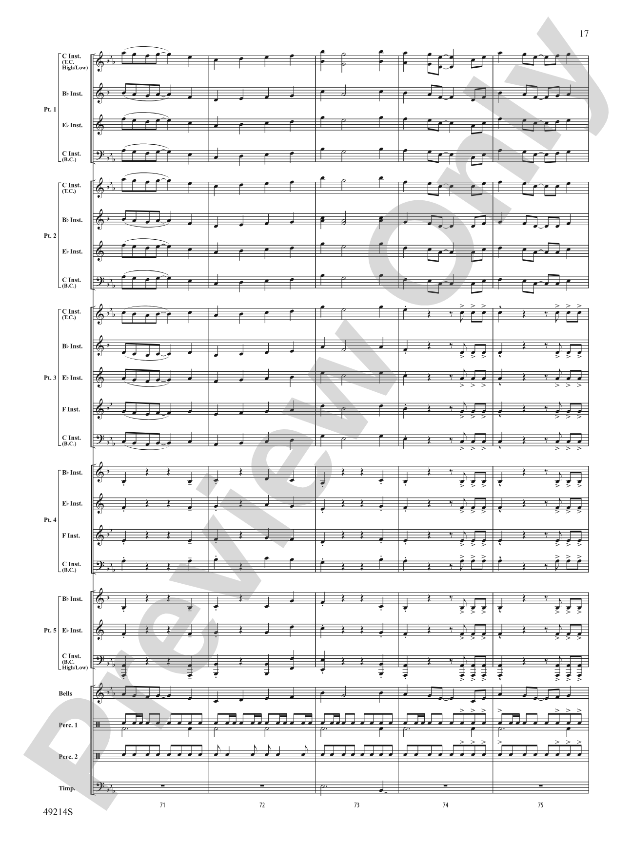 Air Force One: Flexible Band/String Ensemble Score & Parts