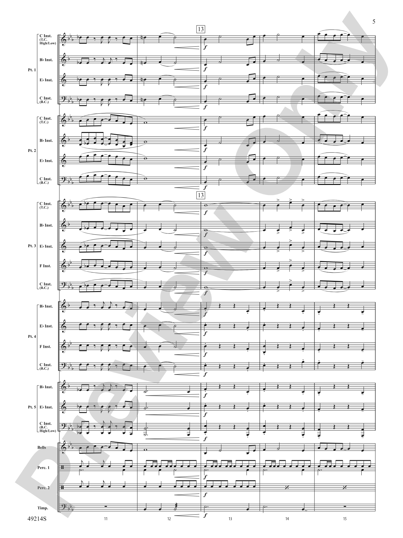 Air Force One: Flexible Band/String Ensemble Score & Parts