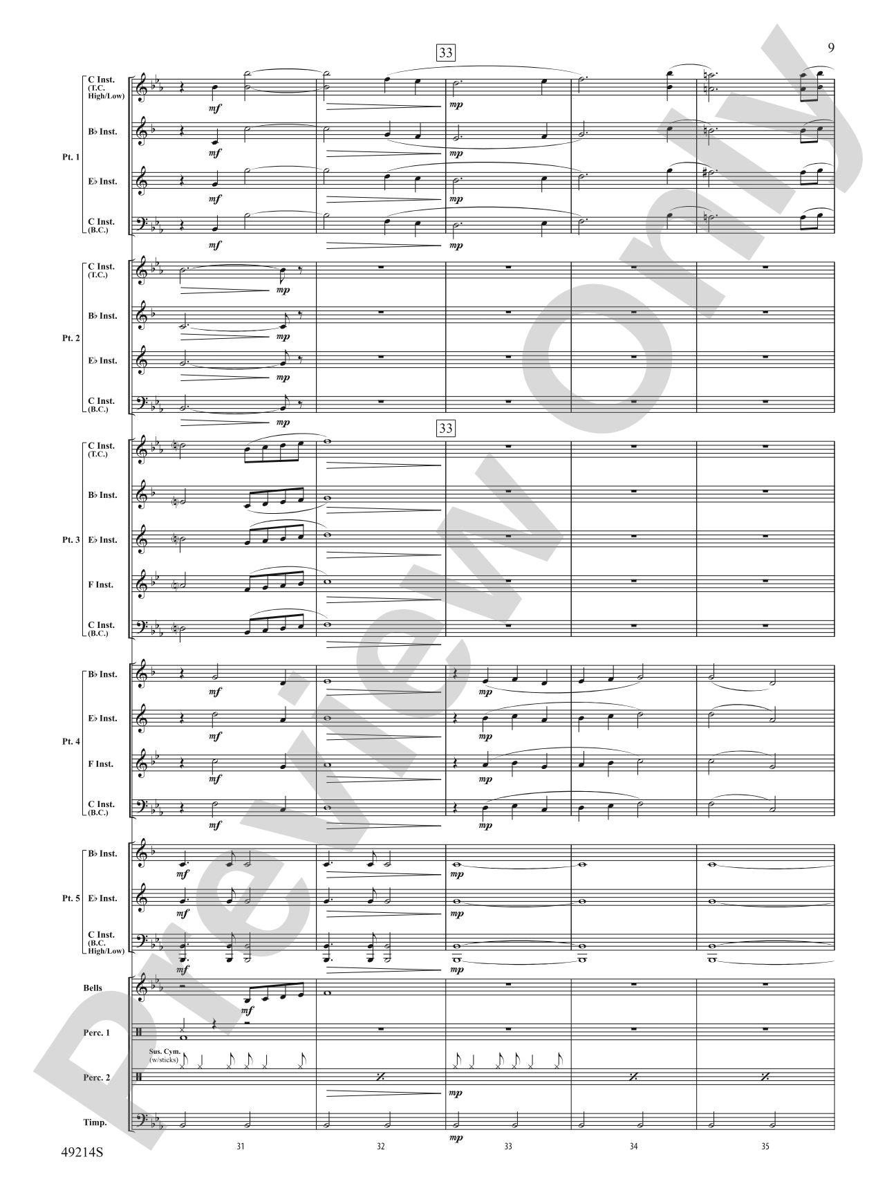 Air Force One: Flexible Band/String Ensemble Score & Parts