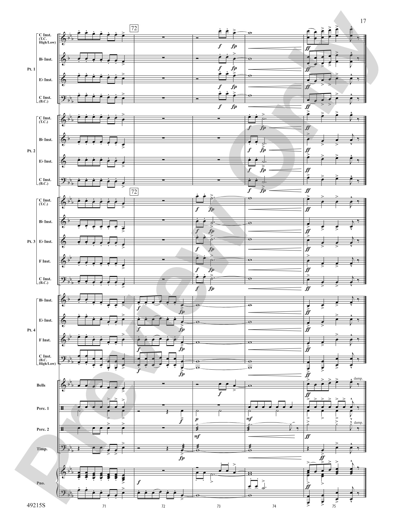 At the Feast of Stephen: Flexible Band/String Ensemble Score & Parts