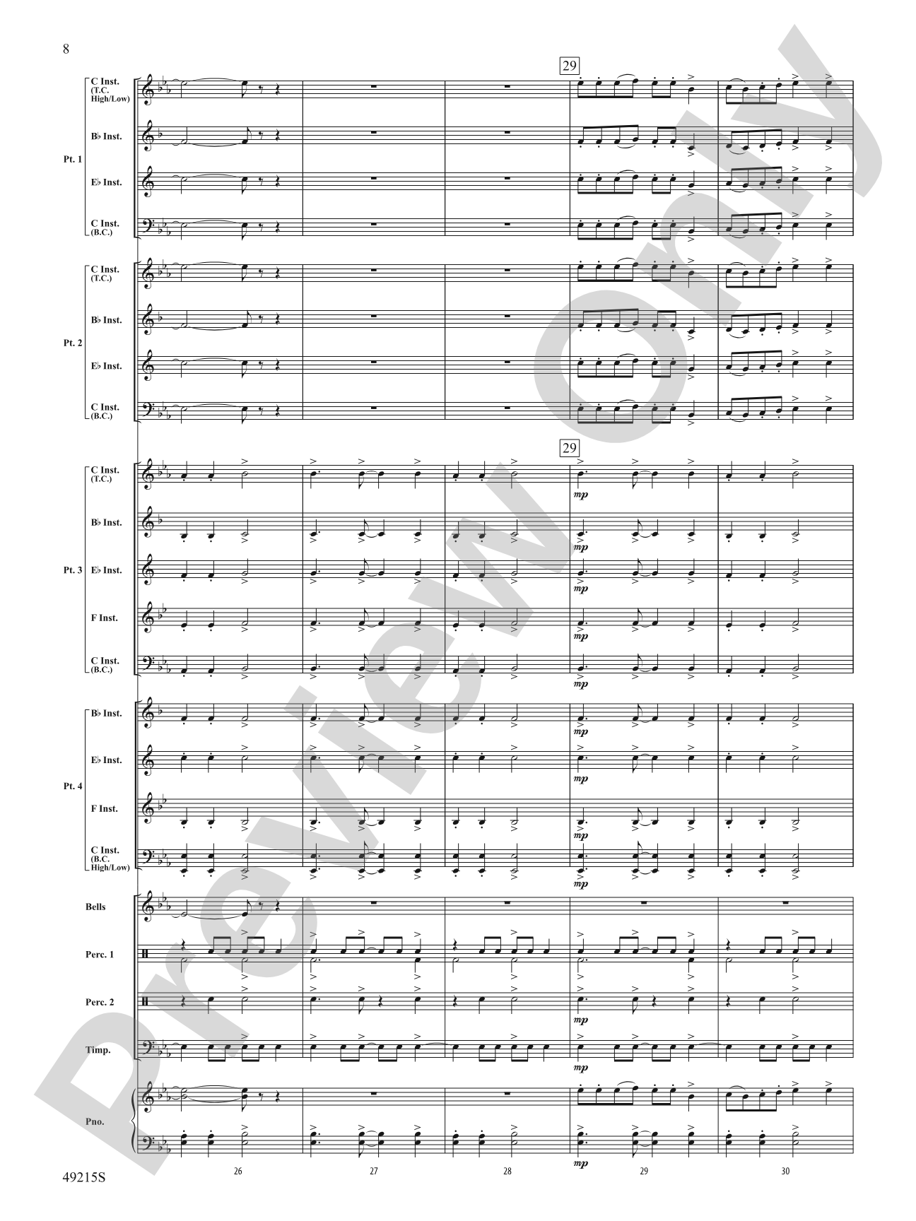 At the Feast of Stephen: Flexible Band/String Ensemble Score & Parts
