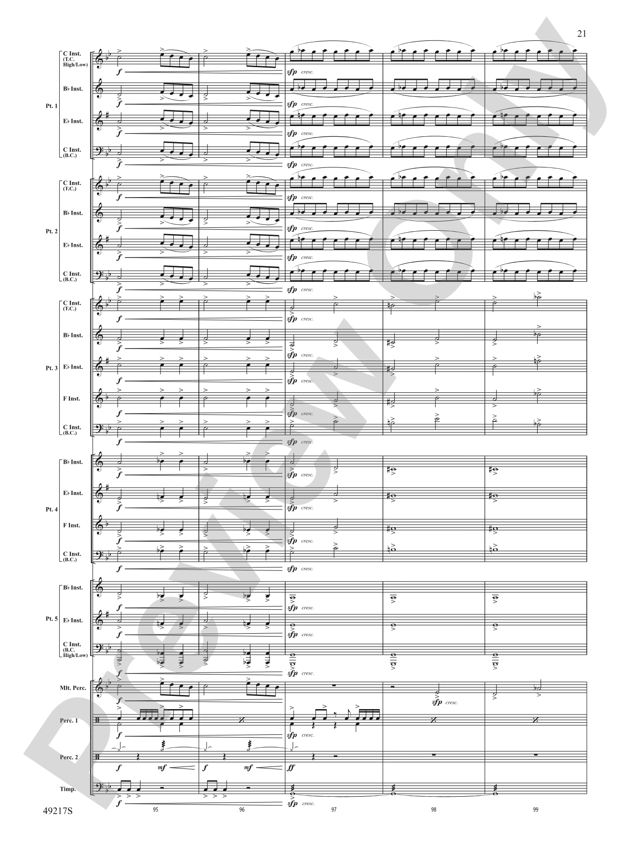 Dark Adventure: Flexible Band/String Ensemble Score & Parts