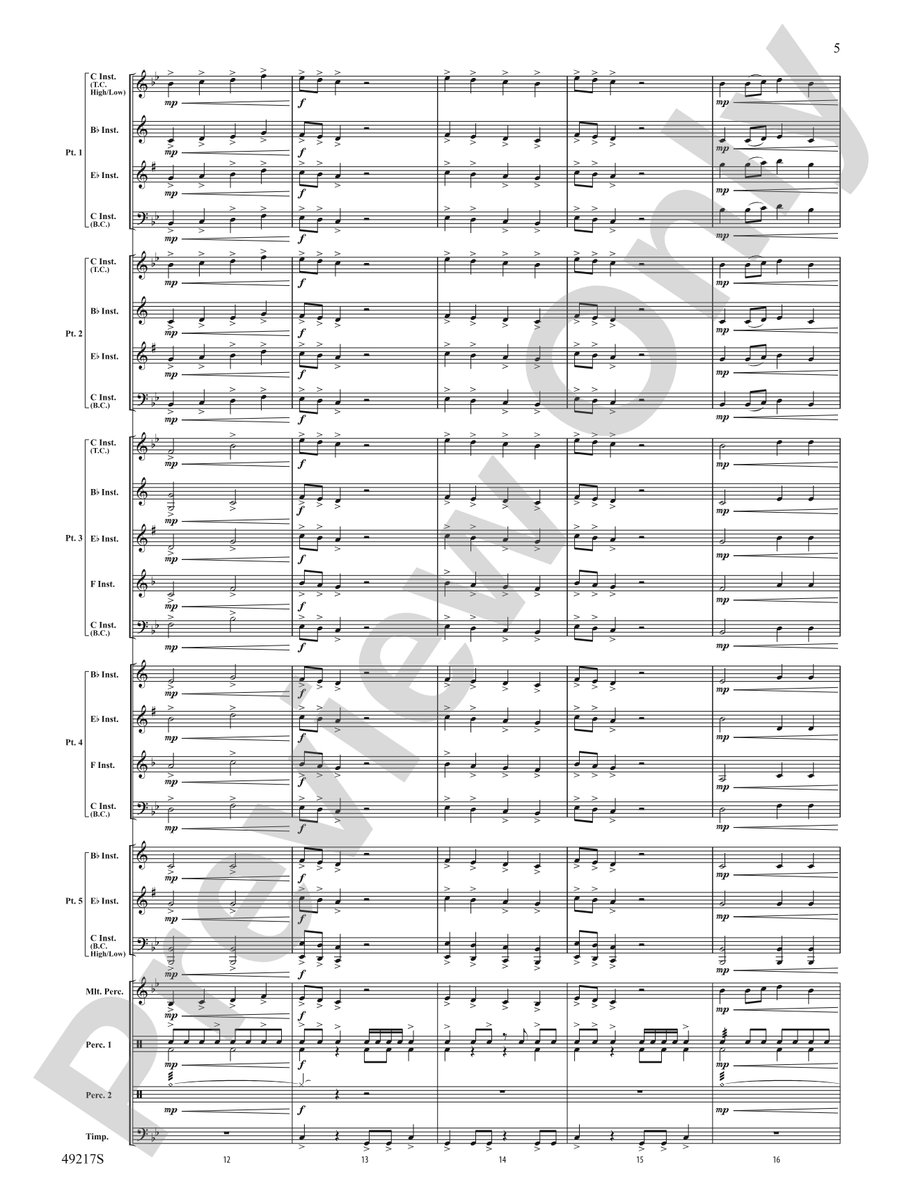 Dark Adventure: Flexible Band/String Ensemble Score & Parts