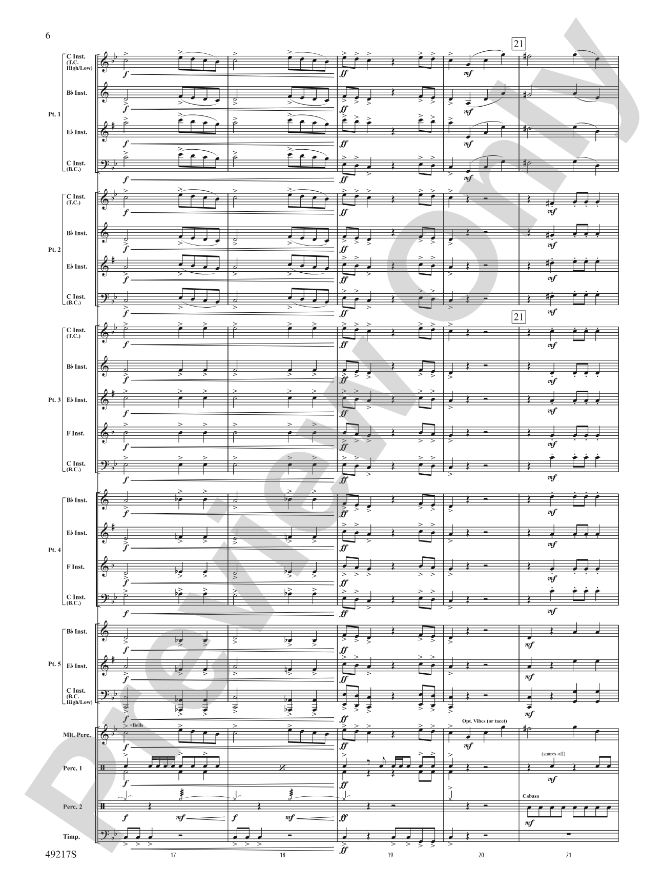 Dark Adventure: Flexible Band/String Ensemble Score & Parts
