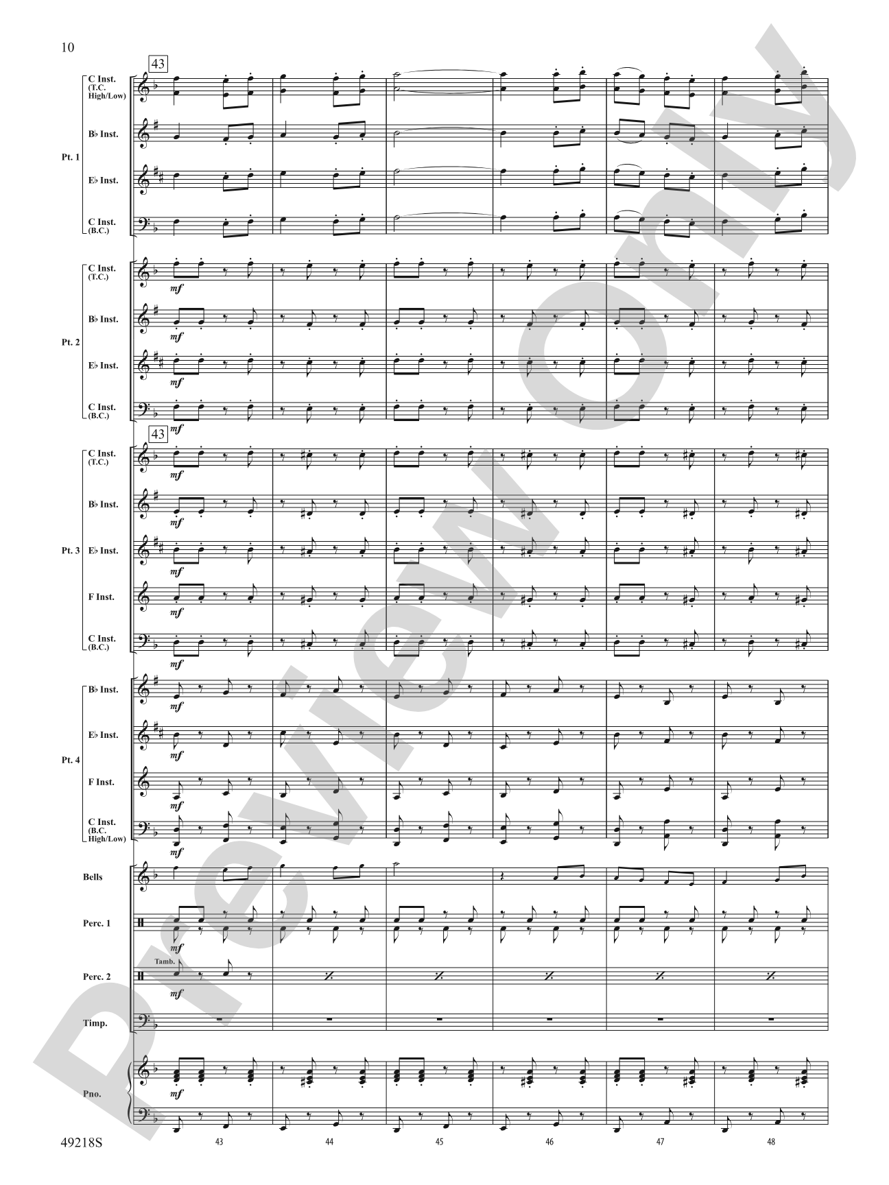 Andalucía: Flexible Band/String Ensemble Score & Parts