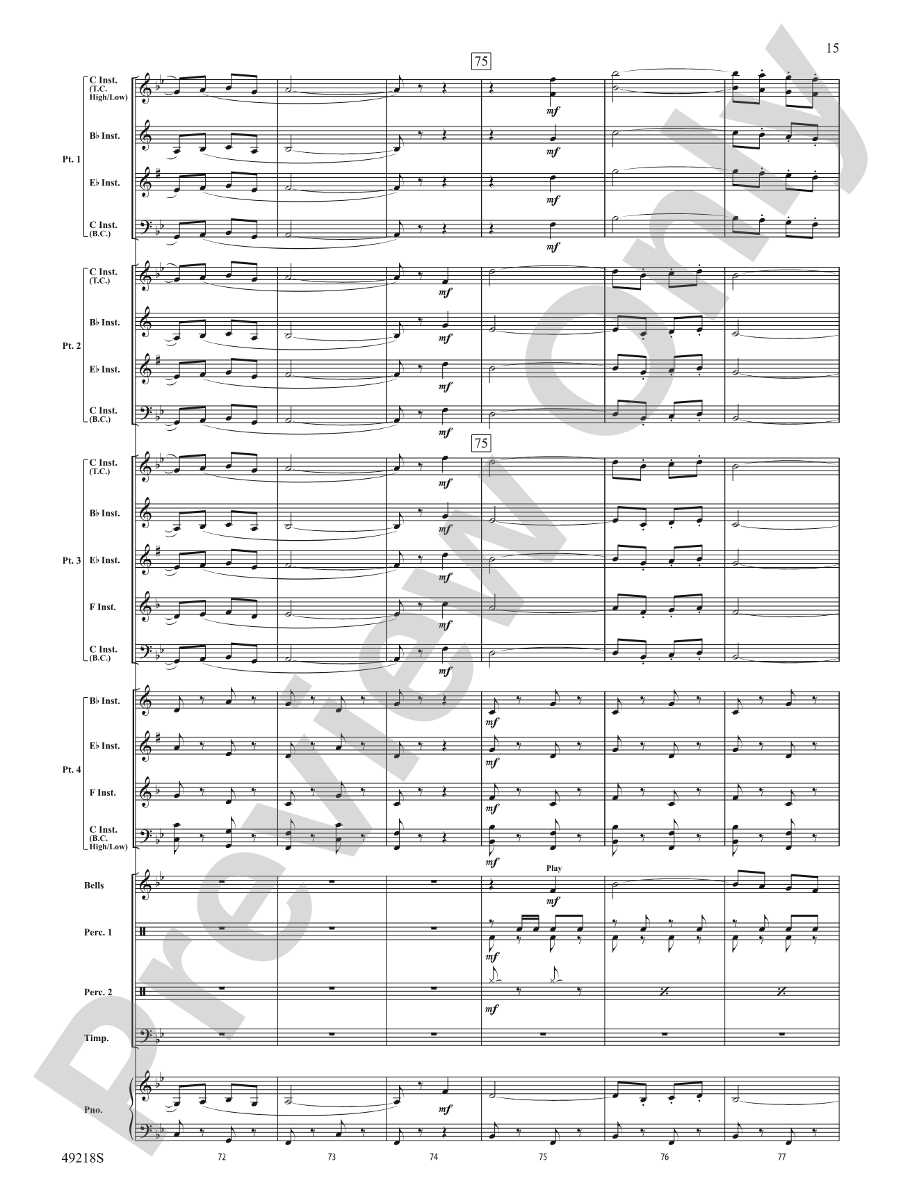 Andalucía: Flexible Band/String Ensemble Score & Parts