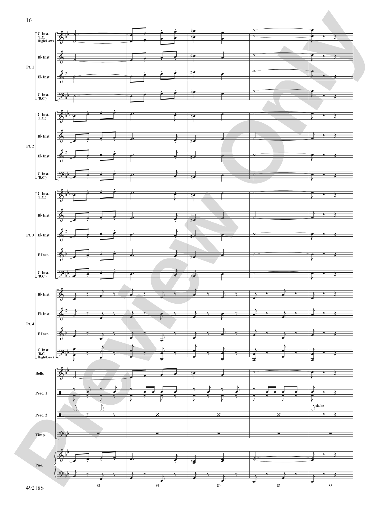 Andalucía: Flexible Band/String Ensemble Score & Parts