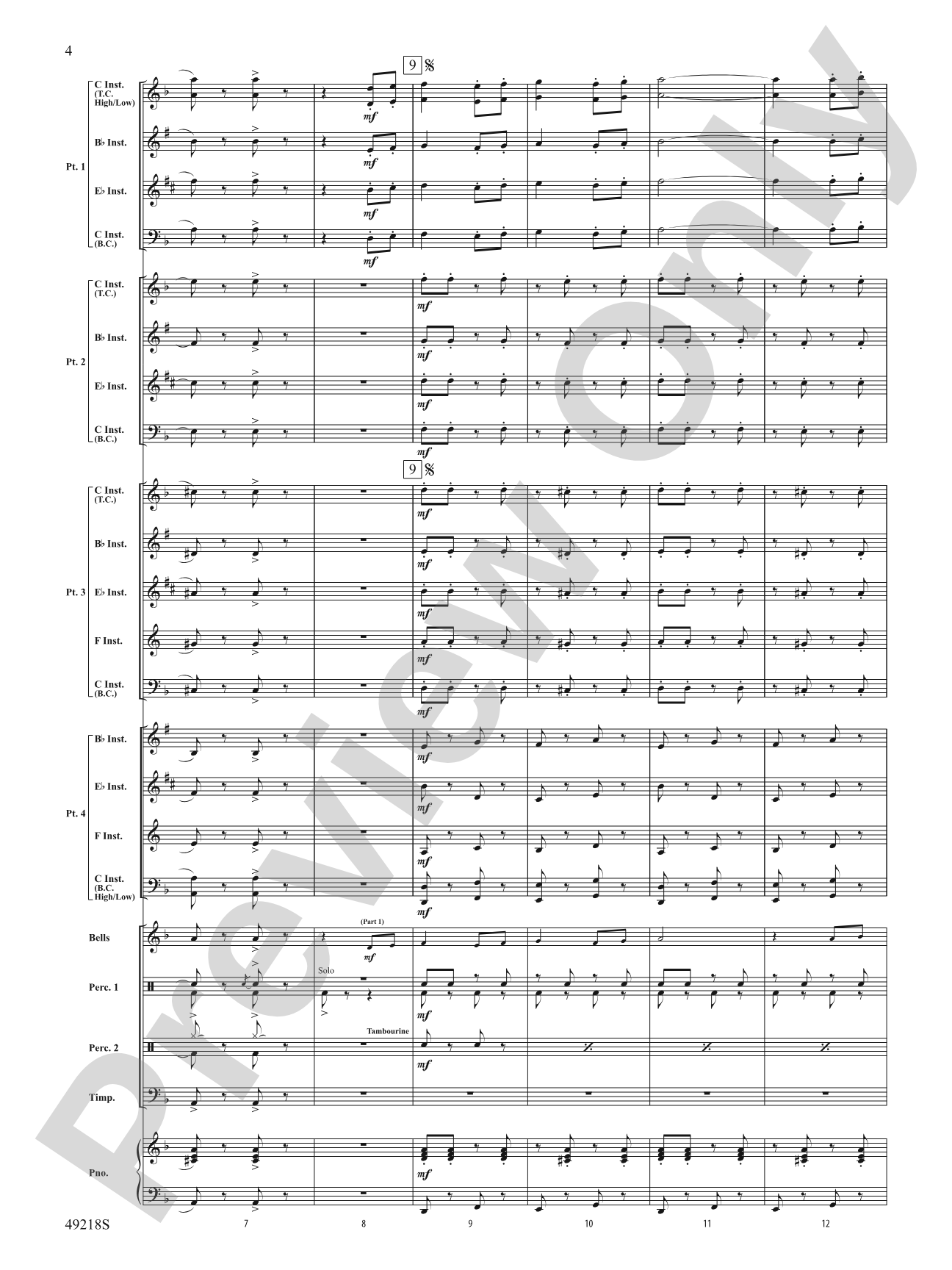 Andalucía: Flexible Band/String Ensemble Score & Parts