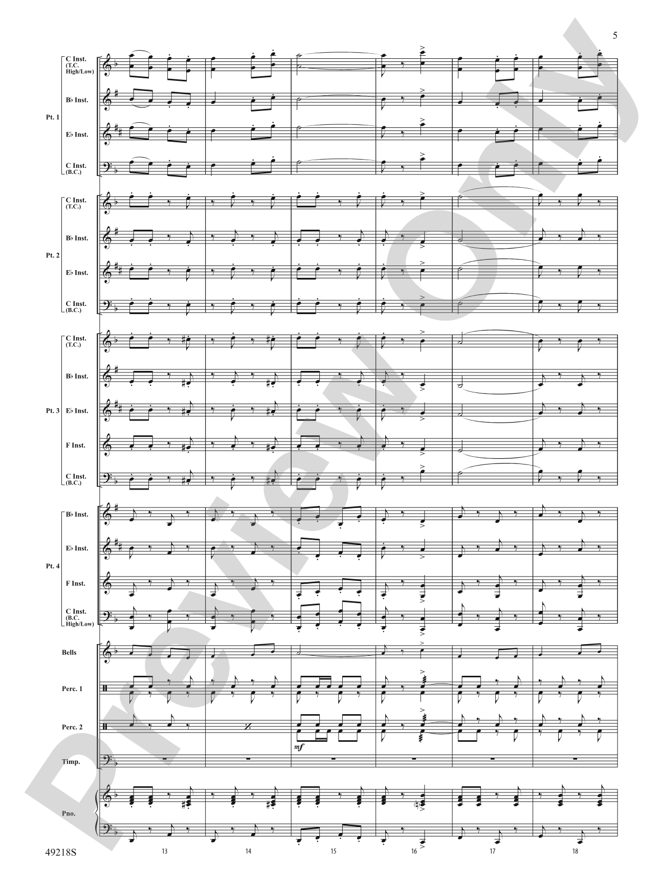 Andalucía: Flexible Band/String Ensemble Score & Parts