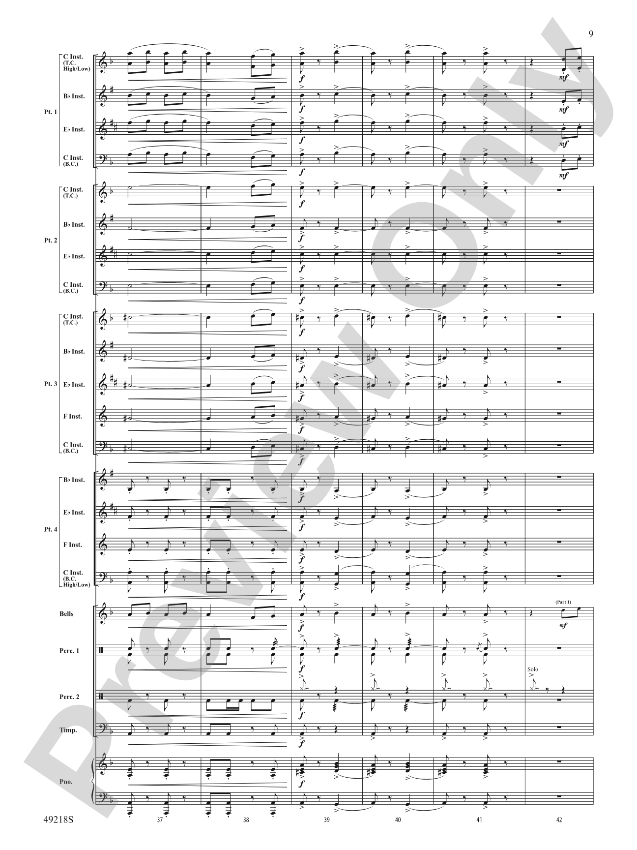 Andalucía: Flexible Band/String Ensemble Score & Parts