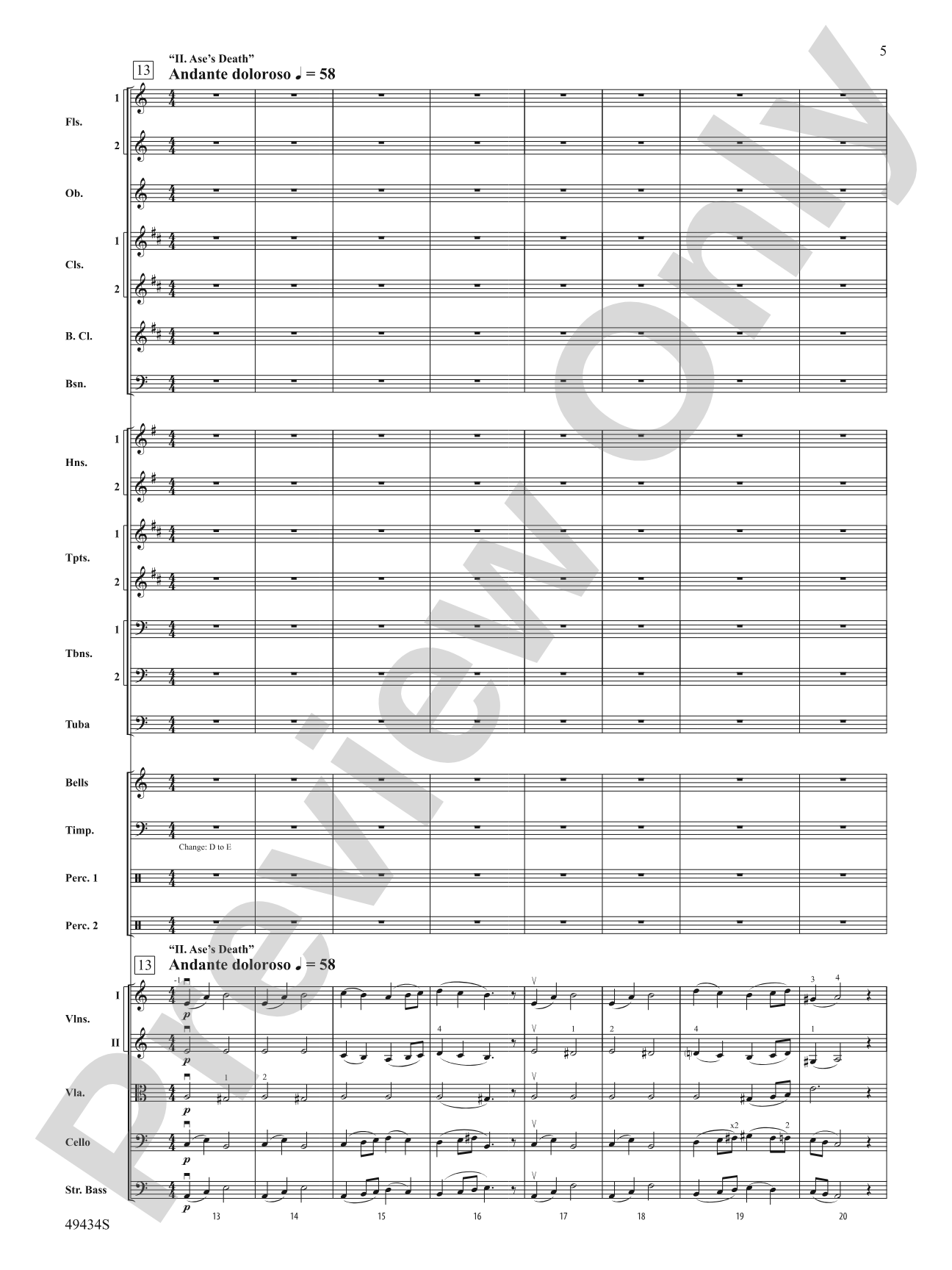 Peer Gynt Suite No.1, Op. 46: Full Orchestra Conductor Score & Parts