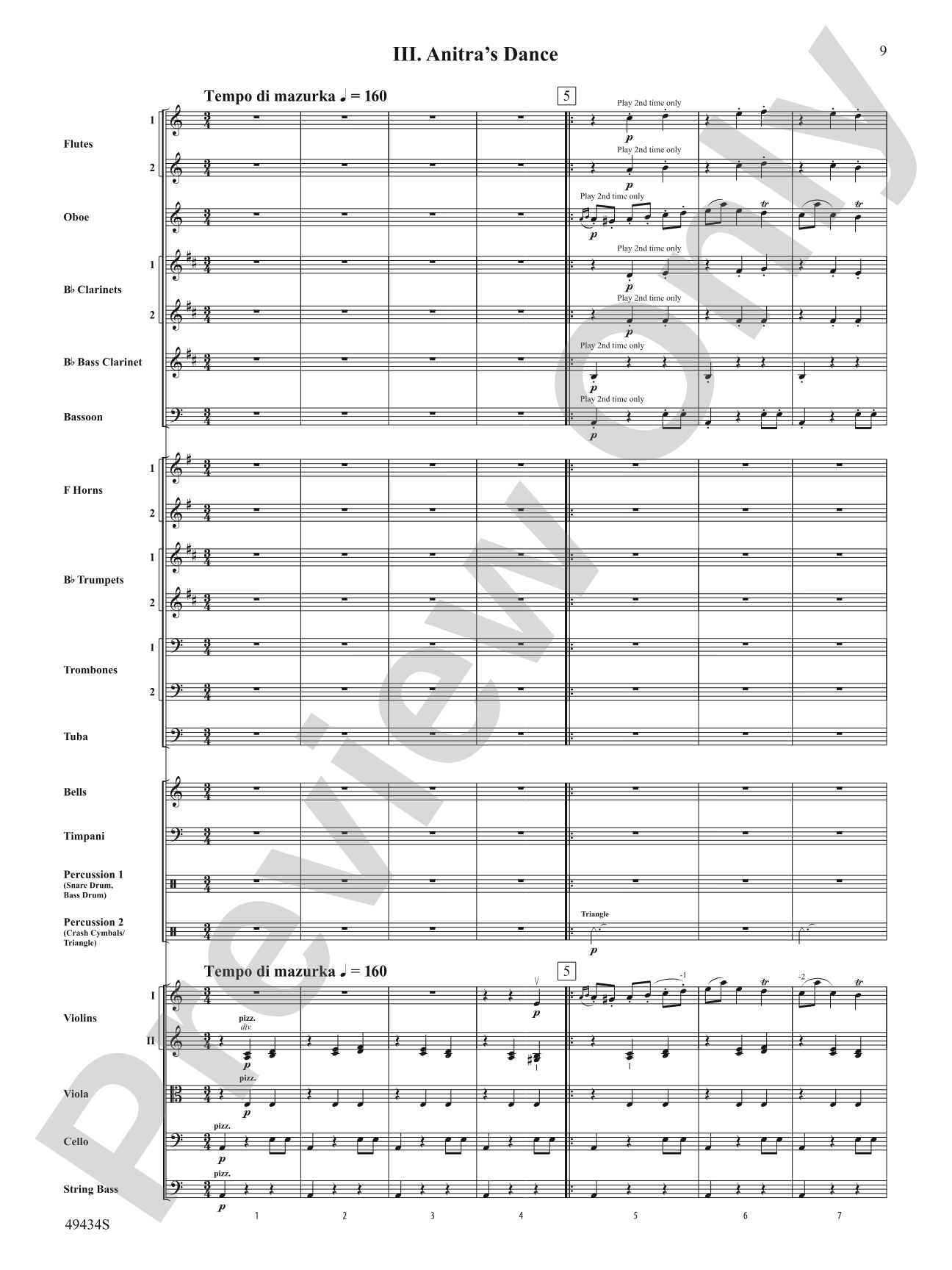 Peer Gynt Suite No.1, Op. 46: Full Orchestra Conductor Score & Parts