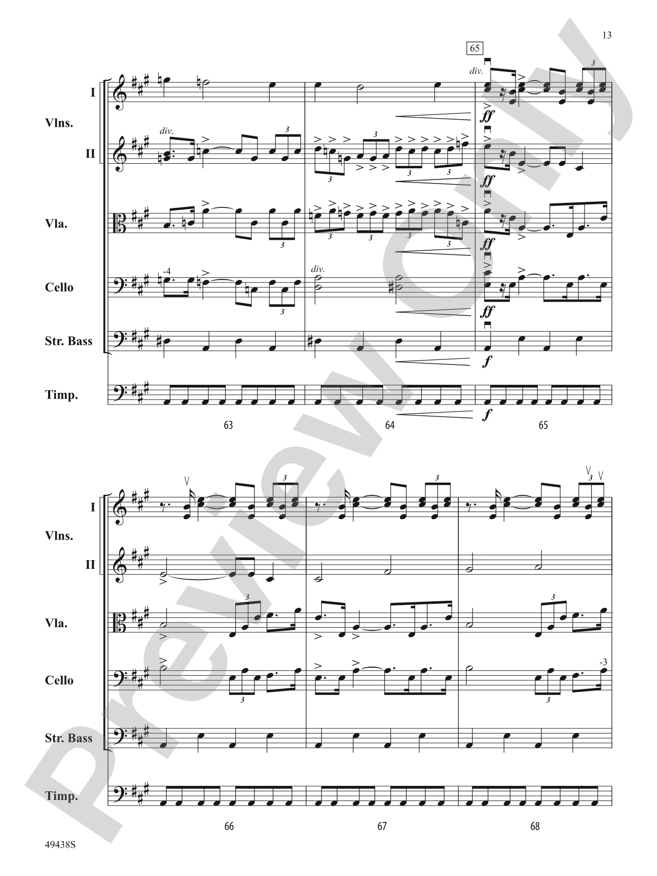 The Pines of the Appian Way: Score