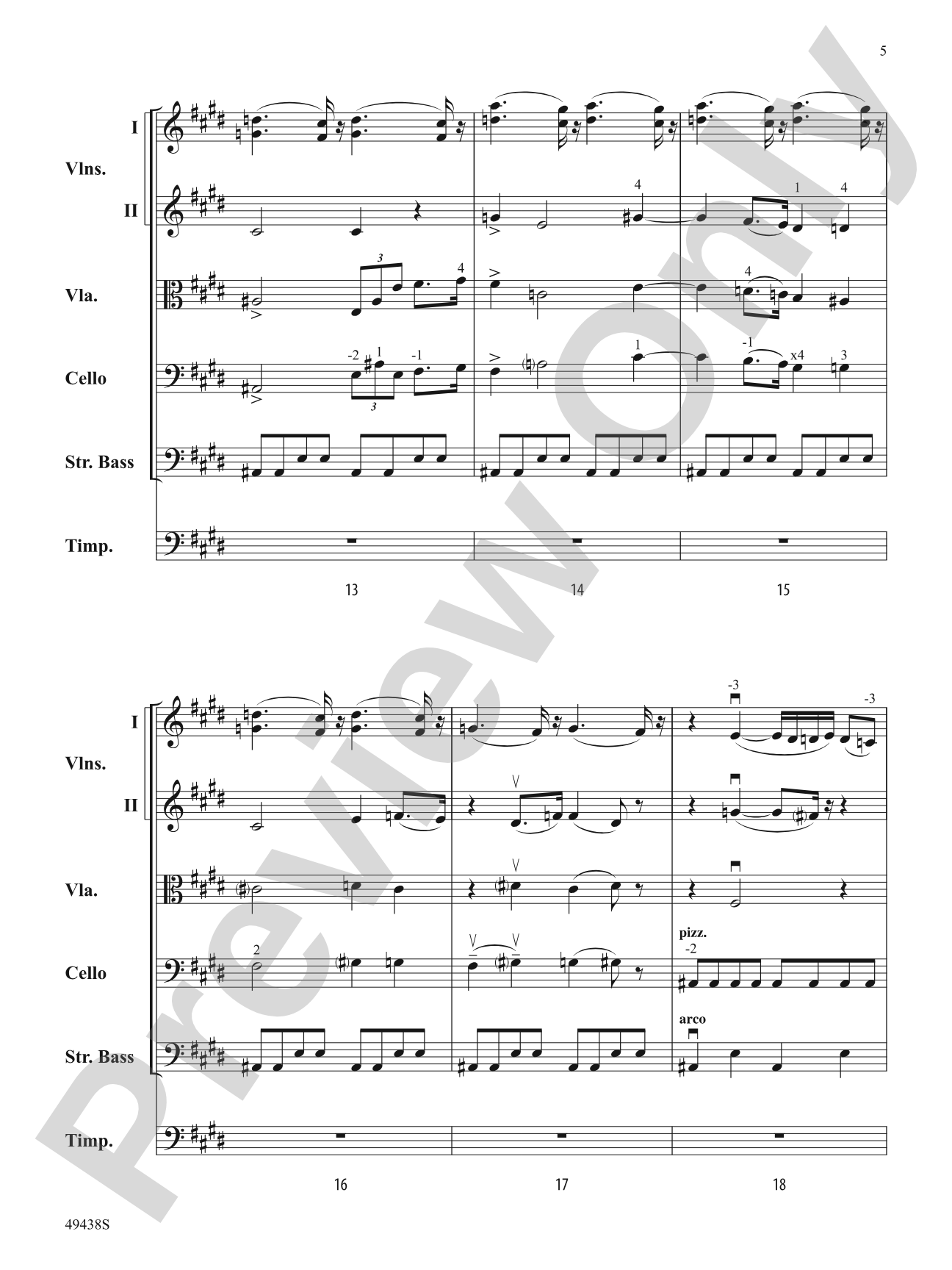 The Pines of the Appian Way: Score