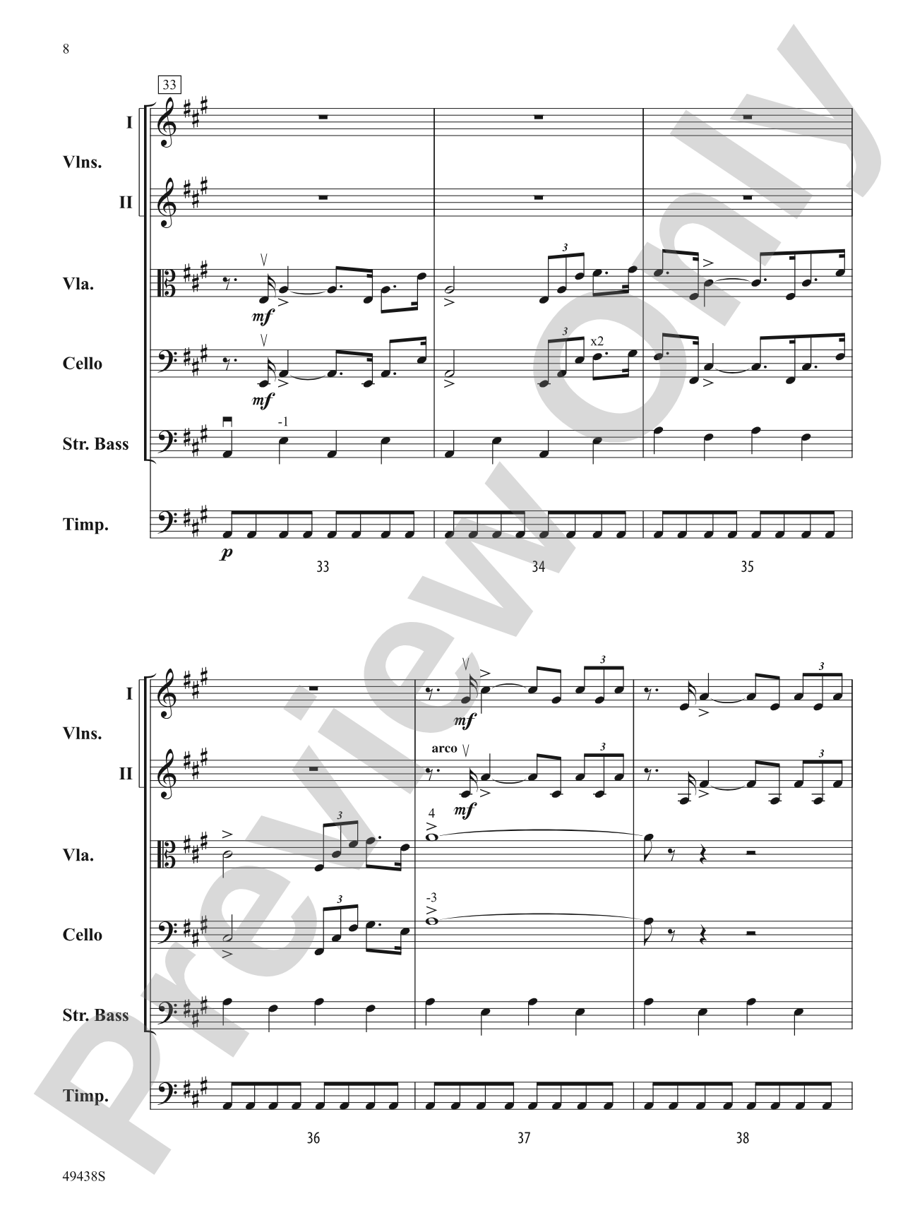 The Pines of the Appian Way: Score