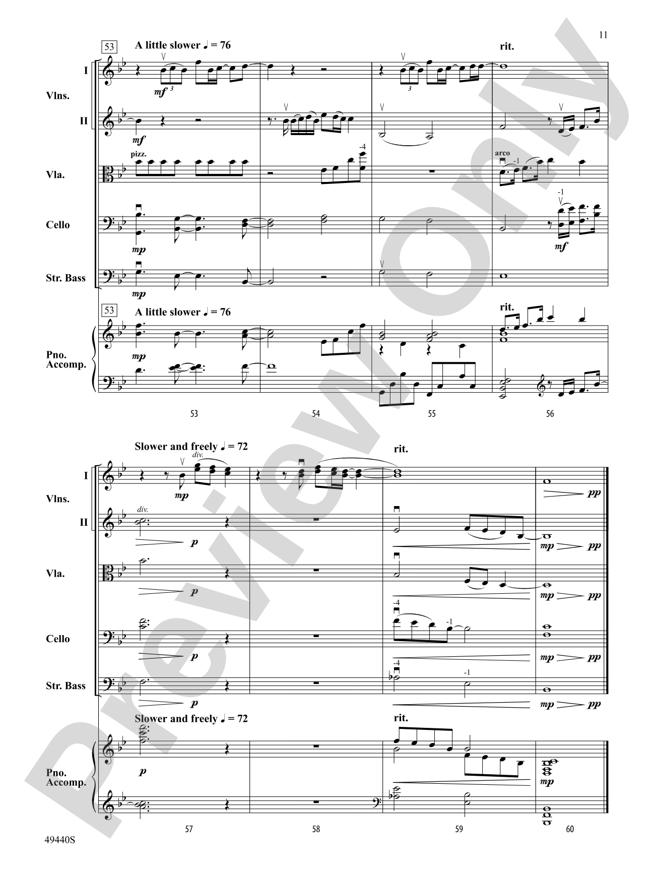 Found/Tonight: String Orchestra Conductor Score & Parts