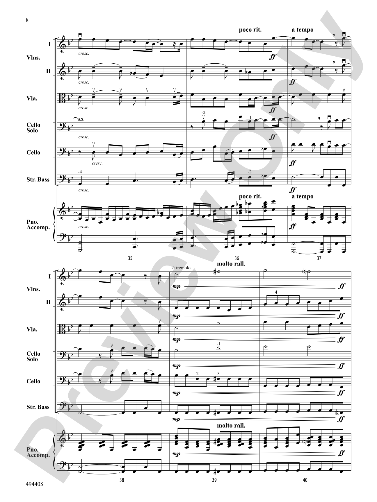 Found/Tonight: String Orchestra Conductor Score & Parts