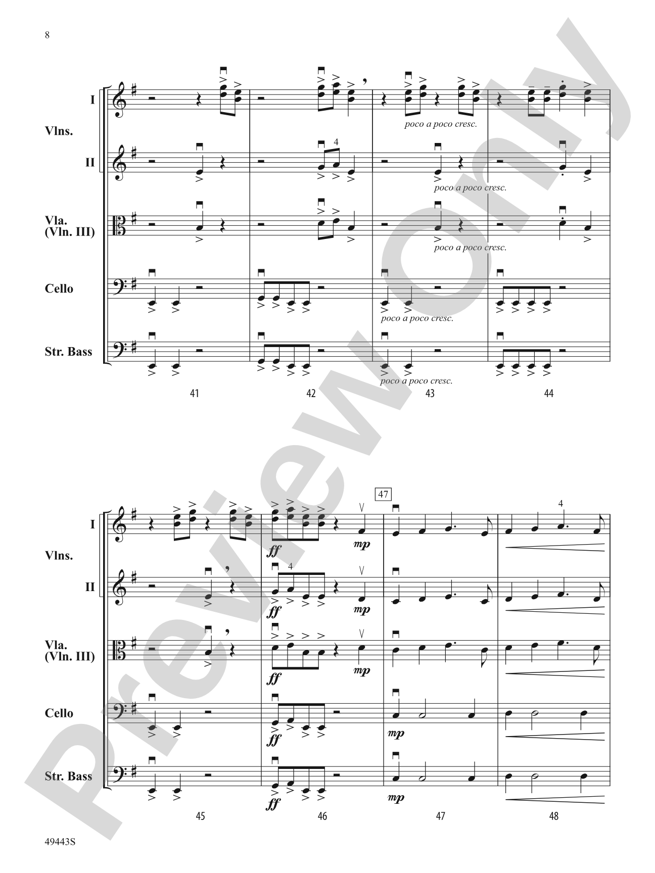 Grand Pursuit: Flexible String Ensemble Score & Parts