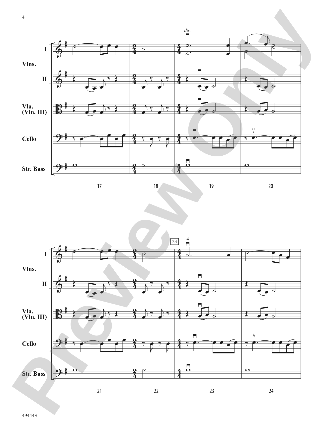Stille Nacht: String Orchestra Conductor Score & Parts