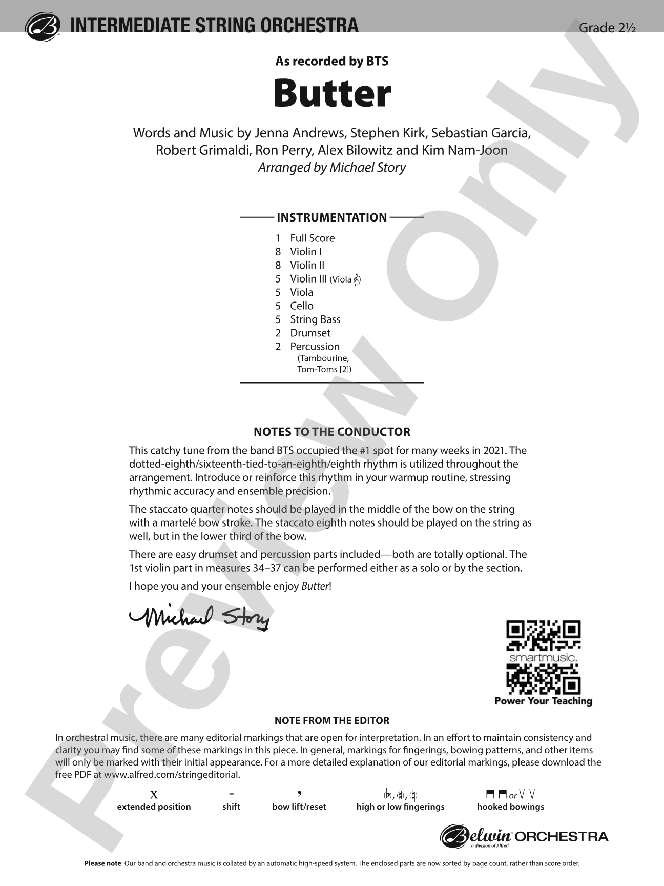 Butter: Flexible String Ensemble Score & Parts