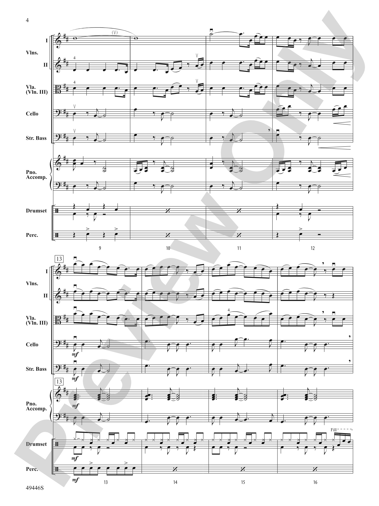 10,000 Hours: String Orchestra Conductor Score & Parts