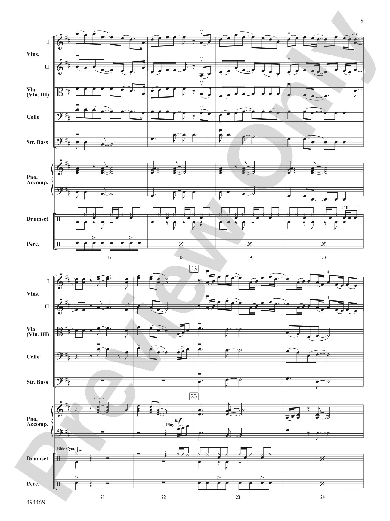 10,000 Hours: String Orchestra Conductor Score & Parts