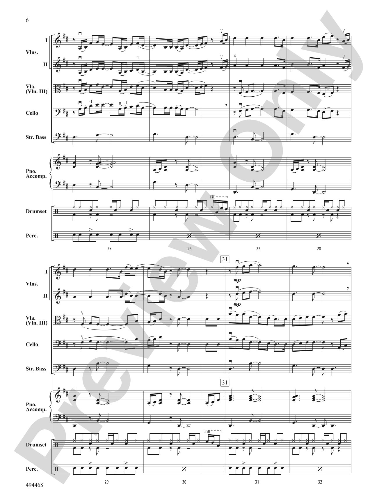 10,000 Hours: String Orchestra Conductor Score & Parts