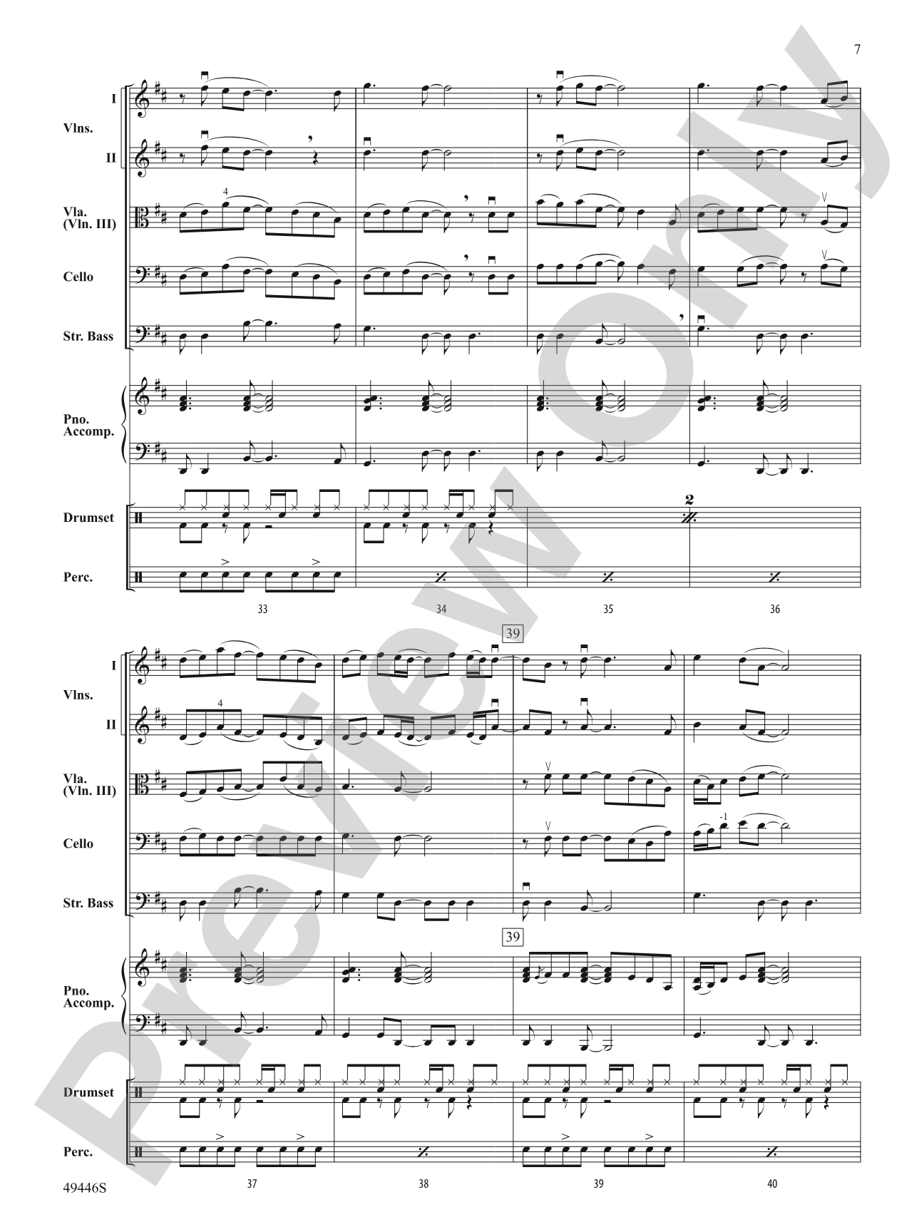 10,000 Hours: String Orchestra Conductor Score & Parts