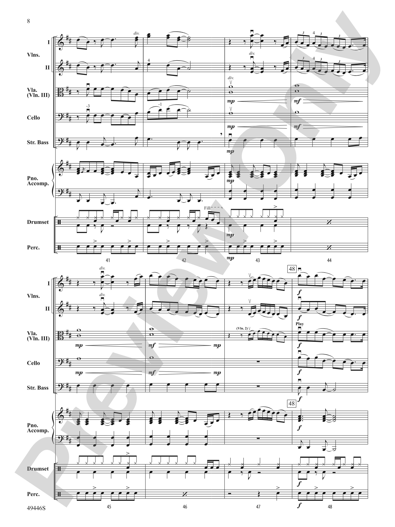 10,000 Hours: String Orchestra Conductor Score & Parts