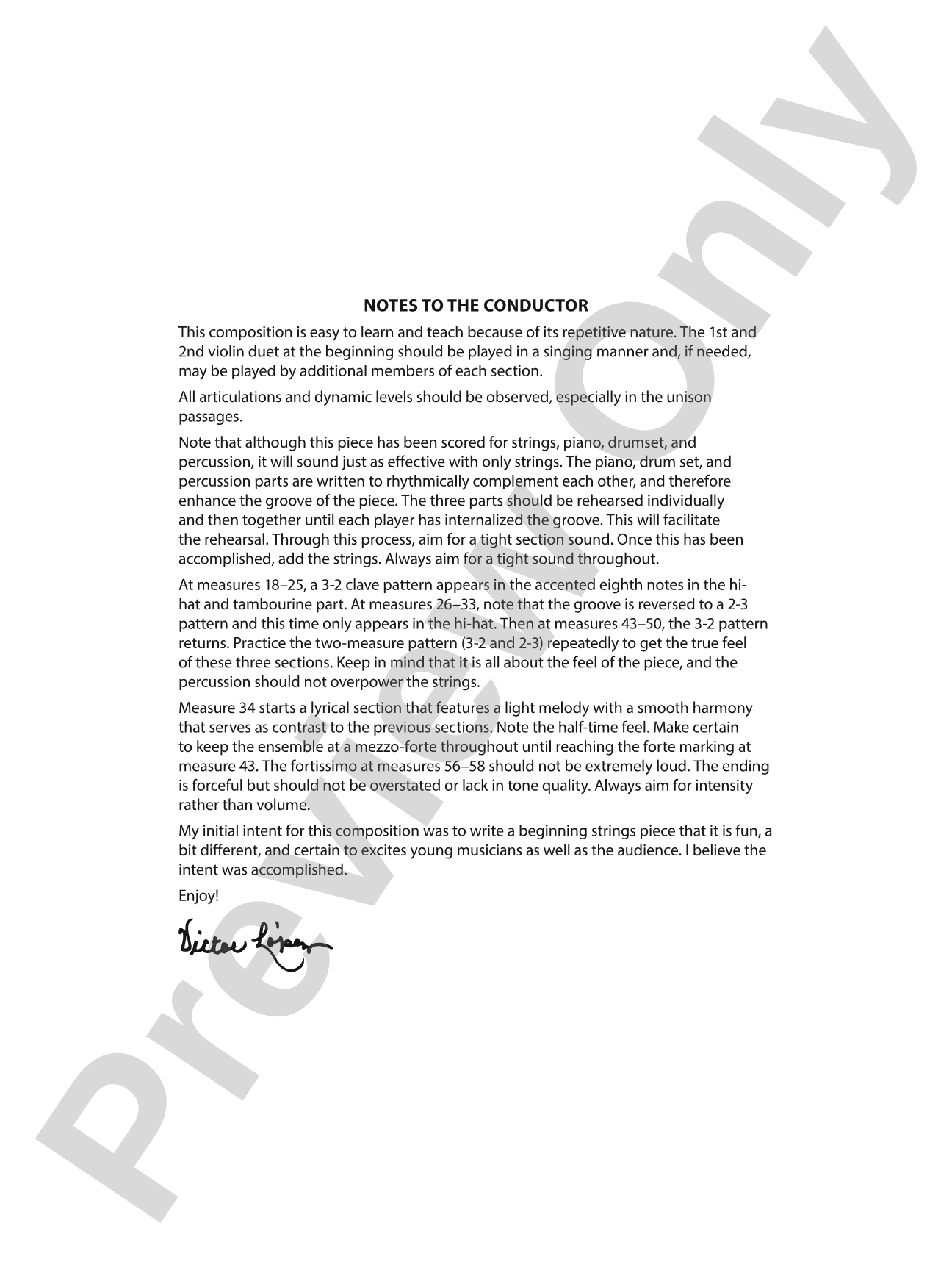 Violento: String Orchestra Conductor Score & Parts