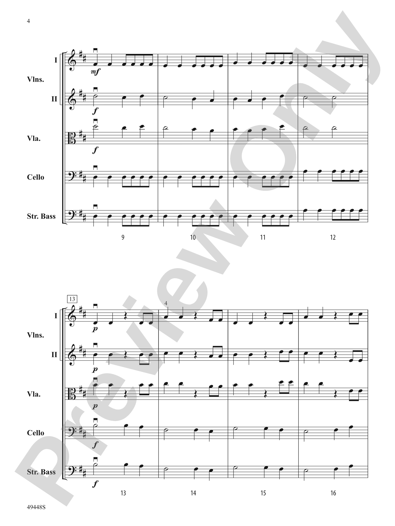Exhilaration: Flexible String Ensemble Score & Parts