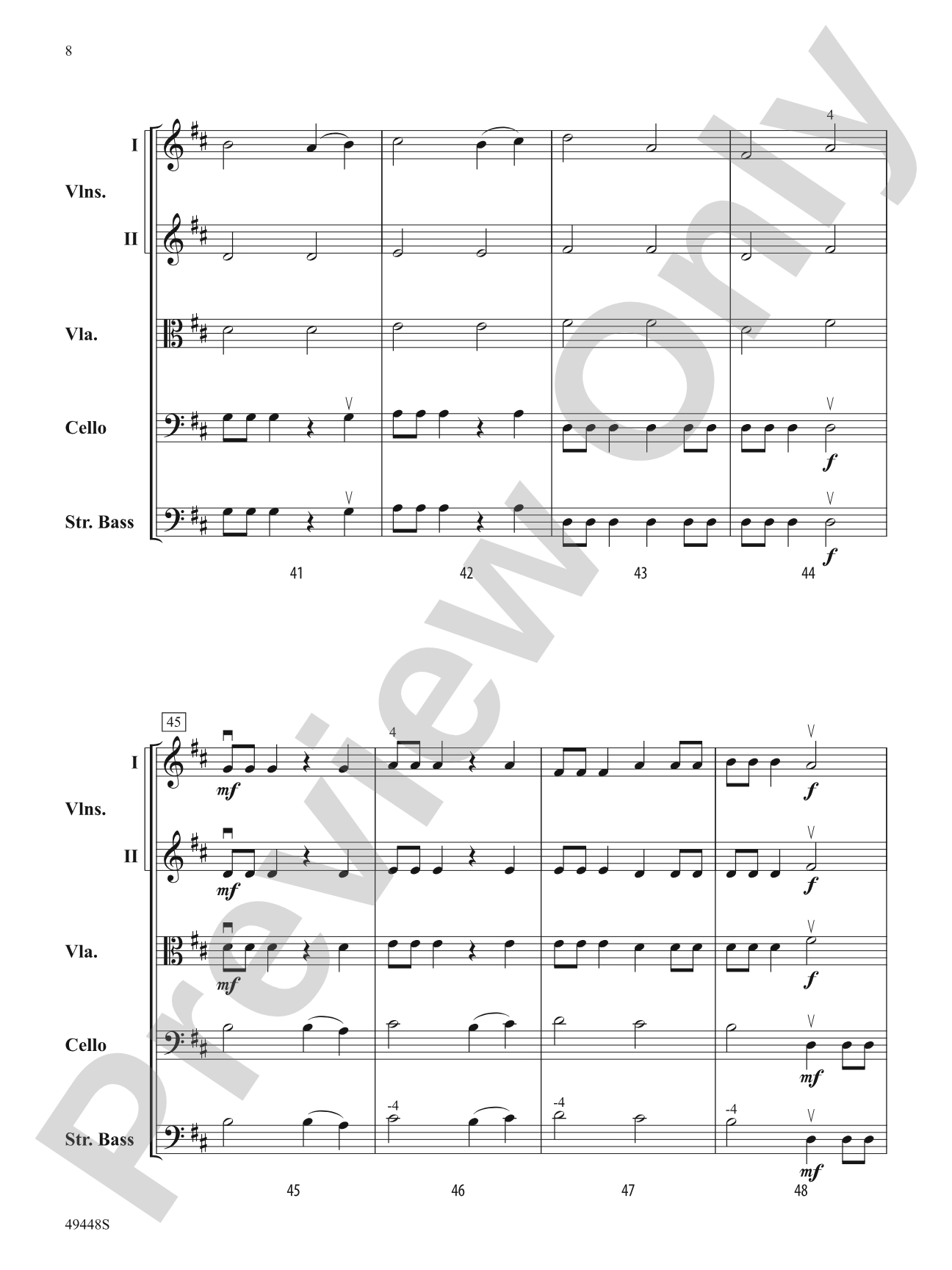 Exhilaration: Flexible String Ensemble Score & Parts
