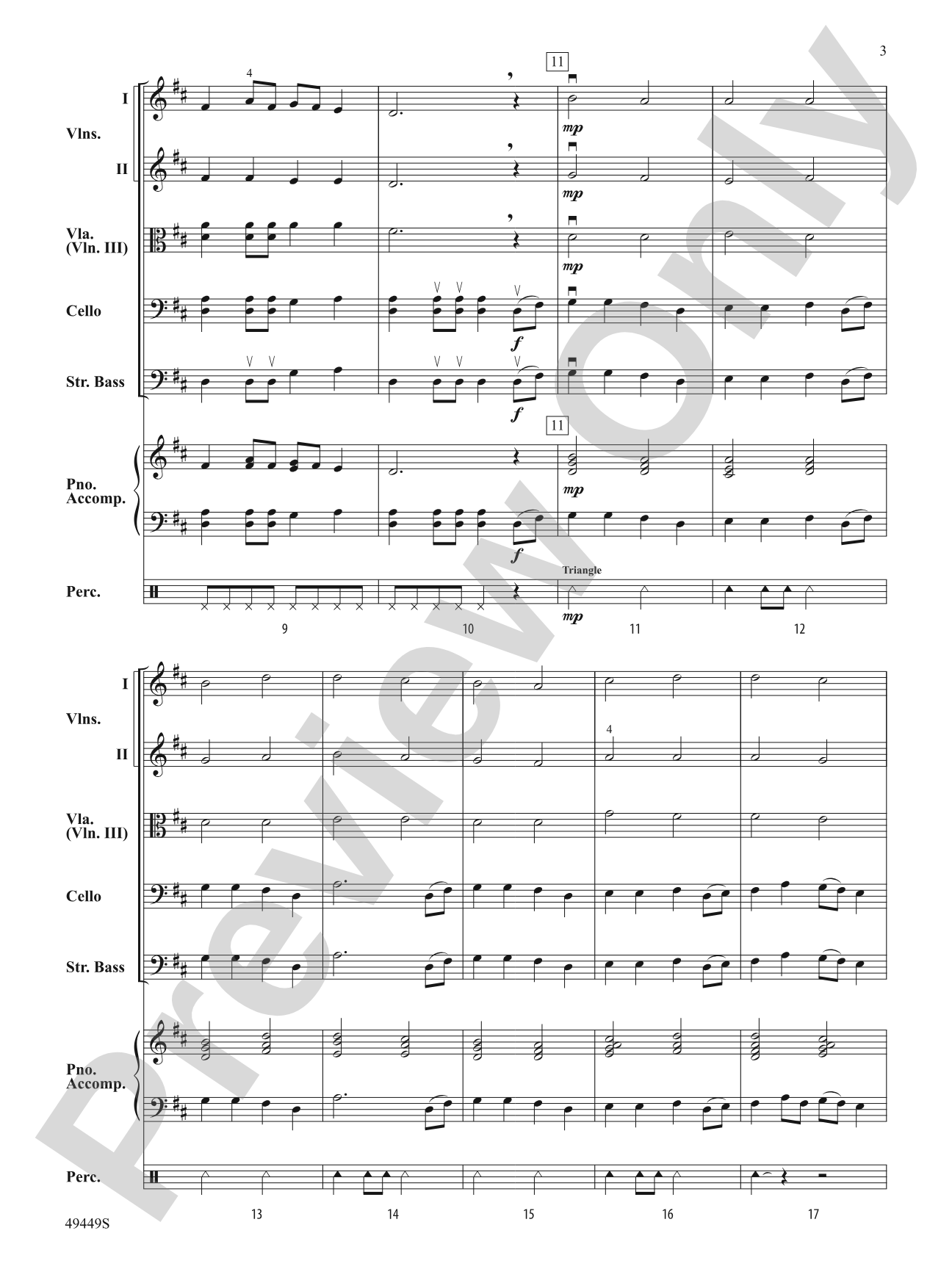Snow Day: Flexible String Ensemble Score & Parts