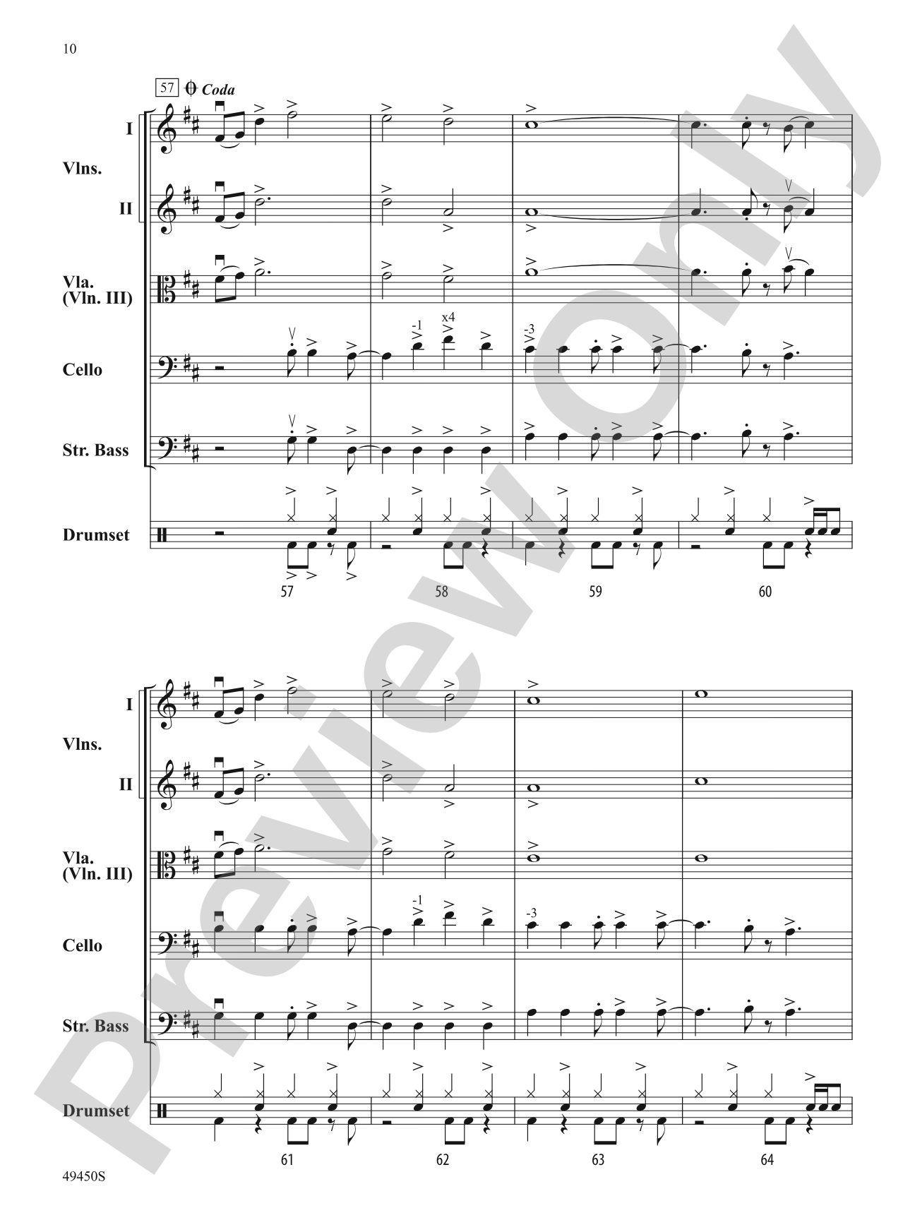 Good 4 U: Flexible String Ensemble Score & Parts