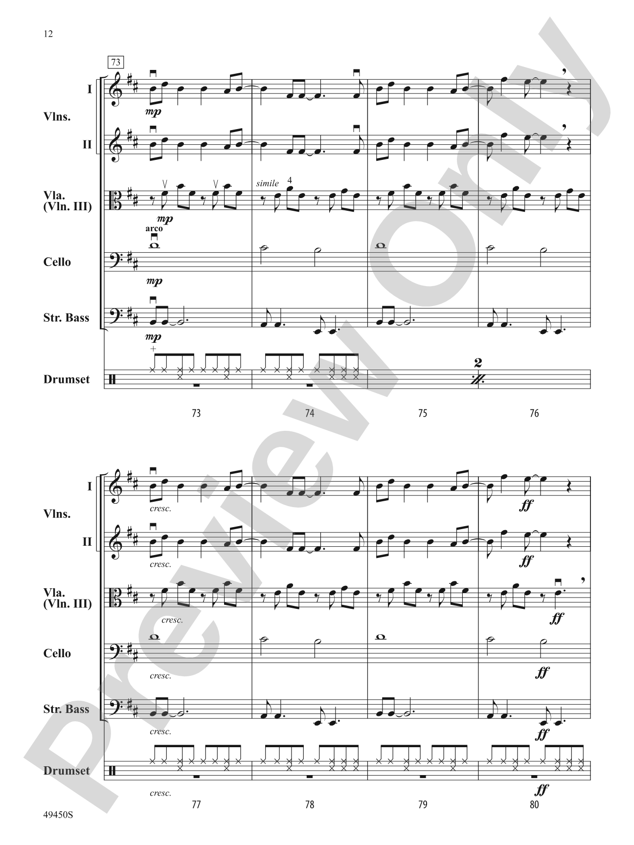 Good 4 U: Flexible String Ensemble Score & Parts