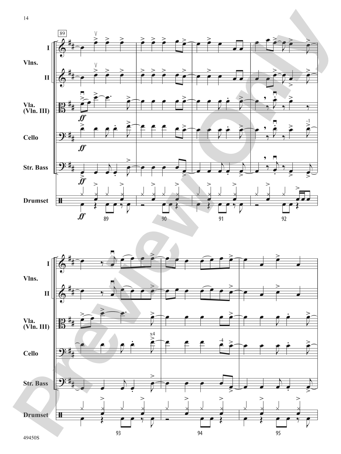 Good 4 U: Flexible String Ensemble Score & Parts