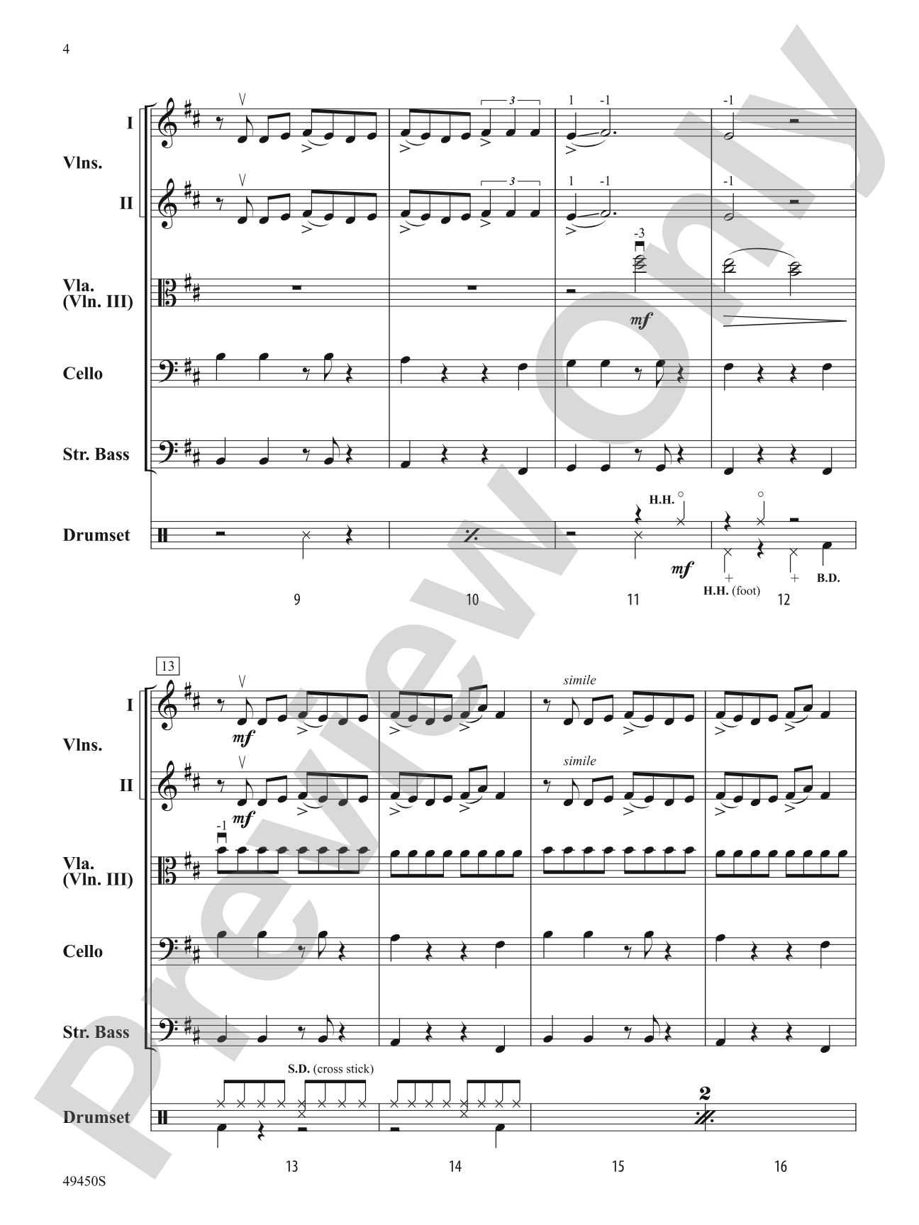 Good 4 U: Flexible String Ensemble Score & Parts