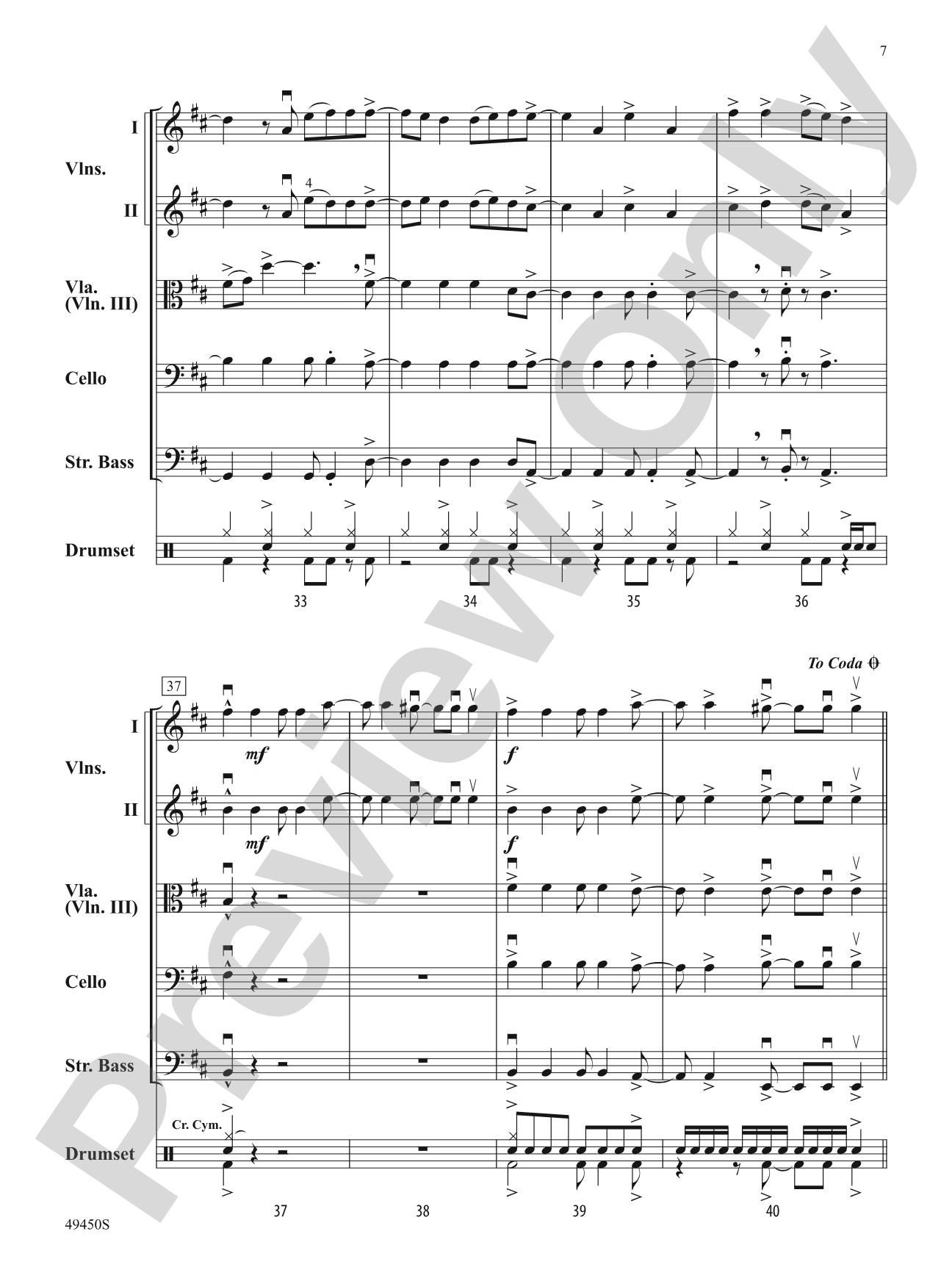 Good 4 U: Flexible String Ensemble Score & Parts