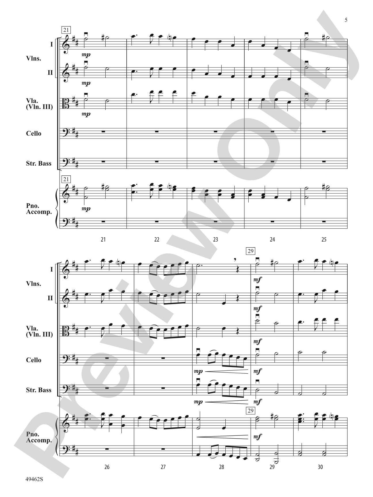 Percentage of Error: String Orchestra Conductor Score & Parts